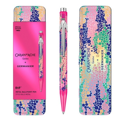 Długopis CARAN D'ACHE 849 Germanier, w pudełku, różowy neonowy