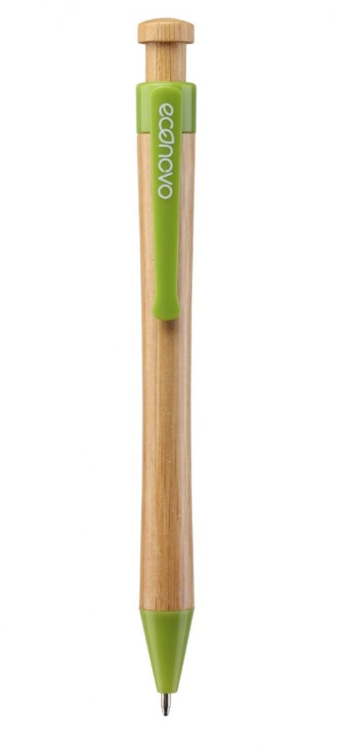 Długopis ECONOVO, obudowa 100% z biodegradowalnego bambusa, 1,0 mm, 2 szt., naturalny