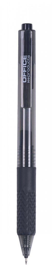 Długopis automatyczny żelowy OFFICE PRODUCTS, gr. linii 0,25mm, dł. linii 1200m, czarny