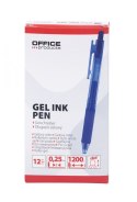 Długopis automatyczny żelowy OFFICE PRODUCTS, gr. linii 0,25mm, dł. linii 1200m, niebieski