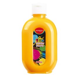 Farba plakatowa KEYROAD, Fluo, 300ml, butelka, neonowa pomarańczowa