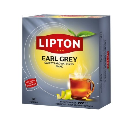Herbata LIPTON czarna, Earl Grey, 92 torebki