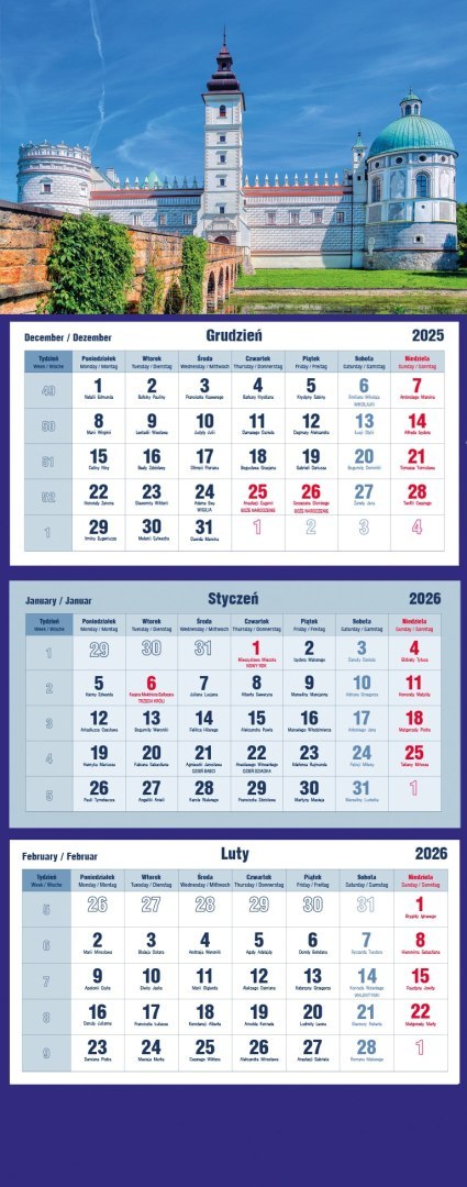 Kalendarz trójdzielny 2026 Strumień Michalczyk i Prokop T-105T-08