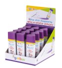 Klej w sztyfcie GIMBOO, PVP, trójkątny, znikający, 15g, 1 szt., pakowany w displayu, fioletowy