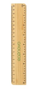 Linijka ECONOVO, 20cm, 100% z biodegradowalnego bambusa, naturalny