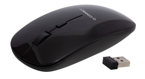 Myszka komputerowa Q-CONNECT, bezprzewodowa, 4-przyciskowa, czarna