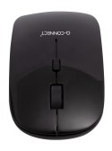 Myszka komputerowa Q-CONNECT, bezprzewodowa, 4-przyciskowa, czarna