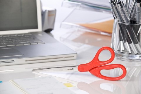 Nożyczki uniwersalne SCOTCH®, 18cm, czerwone