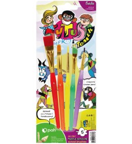 Pędzle GR-FB5T Fiorello 5 szt. Tytus, Romek i A