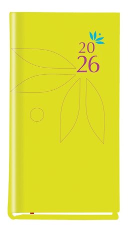 Terminarz Koliber 75x130mm 2026 pistacjowy Michalczyk i Prokop T-320-08 KALENDARZ tydzień na 2 stronach