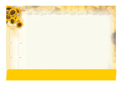 Terminarz-Planer B3 z listwą 2026 Słoneczniki Michalczyk i Prokop T-2-B3-3 kalendarz