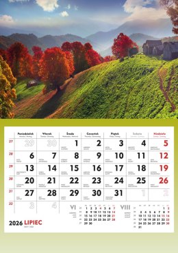 Terminarz Ścienny 2026 Michalczyk i Prokop T-107S-4 kalendarz jednodzielny