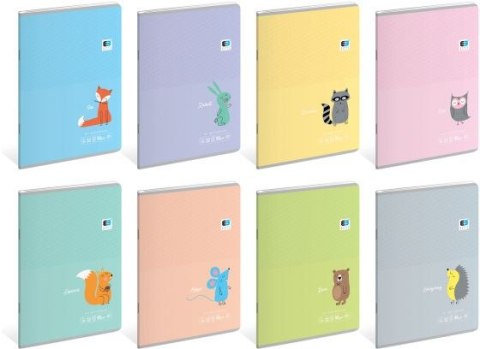 Zeszyt A5 32k kratka BEBE KIDS Pastel 1298 INTERDRUK