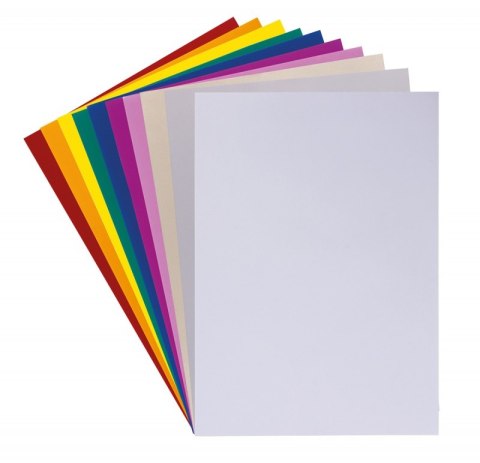 Zeszyt papierów kolorowych błyszczących GIMBOO, A5, 10 kartek, 80gsm, mix kolorów