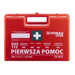 Apteczka DONAU SAFETY, plastikowa, K-15.2 +A, pomarańczowa