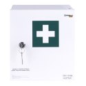 Apteczka ścienna DONAU SAFETY, stalowa,"20" +A, biała