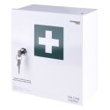 Apteczka ścienna DONAU SAFETY, stalowa,"20" +A, biała