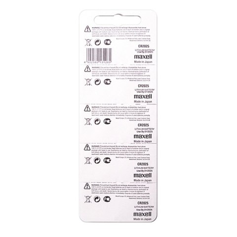 Bateria MAXELL specjalistyczna CR2025, 5 szt.