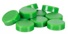 Magnesy do tablic Q-CONNECT, okrągłe, 20mm, 10szt, zielone