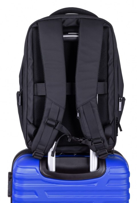 Plecak DONAU TRAVEL Berlin, 15,6", 16l, USB + kabel, czarny