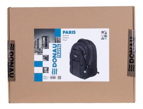 Plecak DONAU TRAVEL Paris, 15,6", 30l, czarny