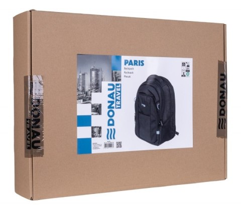 Plecak DONAU TRAVEL Paris, 15,6", 30l, czarny
