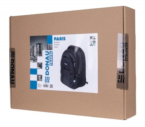 Plecak DONAU TRAVEL Paris, 15,6", 30l, czarny