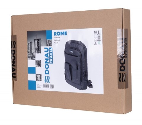 Plecak DONAU TRAVEL Rome, 13,3", 9l, czarny