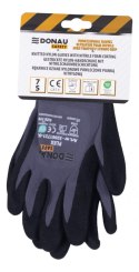 Rękawice DONAU SAFETY Flex, kat. II, rozm. 7, szare