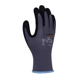 Rękawice DONAU SAFETY Flex, kat. II, rozm. 9, szare