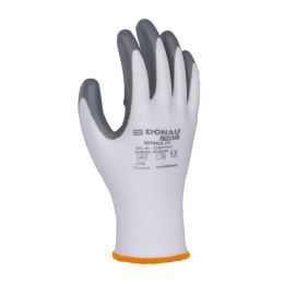 Rękawice DONAU SAFETY Nitrile 01, kat. II, rozm. 7, szare