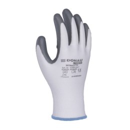 Rękawice DONAU SAFETY Nitrile 01, kat. II, rozm. 9, szare