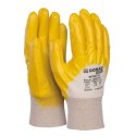 Rękawice DONAU SAFETY Nitrile 02, kat. II, rozm. 7, żółte