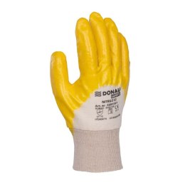 Rękawice DONAU SAFETY Nitrile 02, kat. II, rozm. 9, żółte