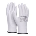 Rękawice DONAU SAFETY PU White, kat. II, rozm. 10, białe