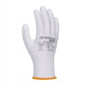 Rękawice DONAU SAFETY PU White, kat. II, rozm. 7, białe