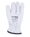 Rękawice robocze DONAU SAFETY DS-DRIVCOW, driver, skóra bydlęca, rozm. 10/XL, białe