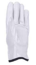 Rękawice robocze DONAU SAFETY DS-DRIVCOW, driver, skóra bydlęca, rozm. 11/XXL, białe