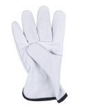 Rękawice robocze DONAU SAFETY DS-DRIVCOW, driver, skóra bydlęca, rozm. 9/L, białe