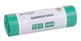 Worki na śmieci DONAU HOME, do segregacji, szkło (LDPE), 120l, 10 szt., zielone