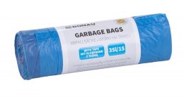 Worki na śmieci DONAU HOME, z taśmą (LDHD), 35l, 15 szt., niebieskie