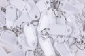 Zawieszki na klucze Q-CONNECT, 50x22mm, 100 szt., białe