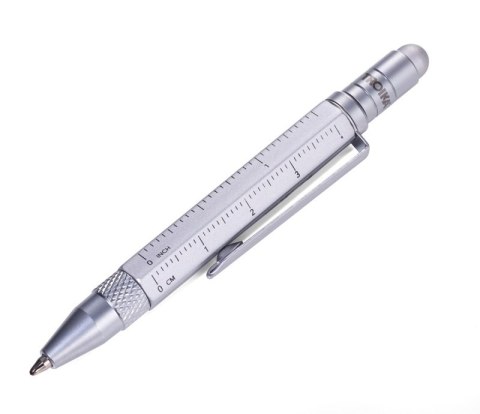 Długopis wielozadaniowy TROIKA Construction Liliput, srebrny