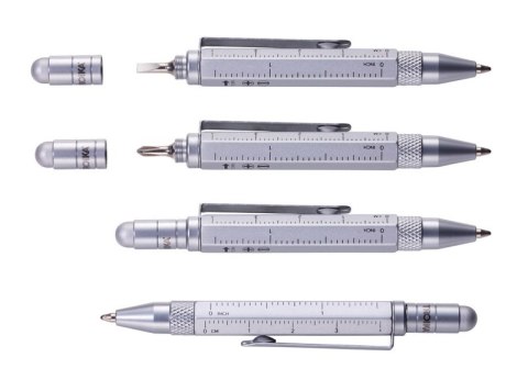 Długopis wielozadaniowy TROIKA Construction Liliput, tytan