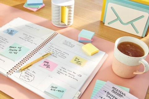 Karteczki samoprzylepne POST-IT® (653CY-VP20), 38x51mm, 100 kart./bloczek, 16 + 4 bloczki GRATIS, kanarkowo żółte