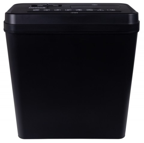 Niszczarka OFFICE PRODUCTS, paski, do 10 kartek A4, kosz 14l, czarna