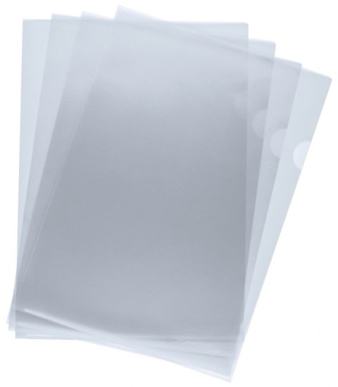 Obwoluta Q-CONNECT typu L, PP, A4, groszkowa, 120mikr., 100szt., transparentna