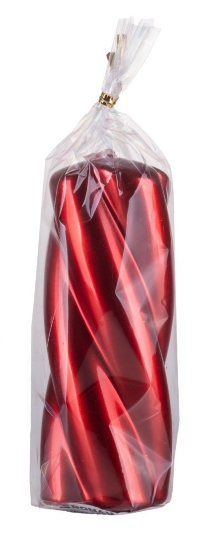 Świeca słupek DONAU HOME Laval, 50x130mm, rubin