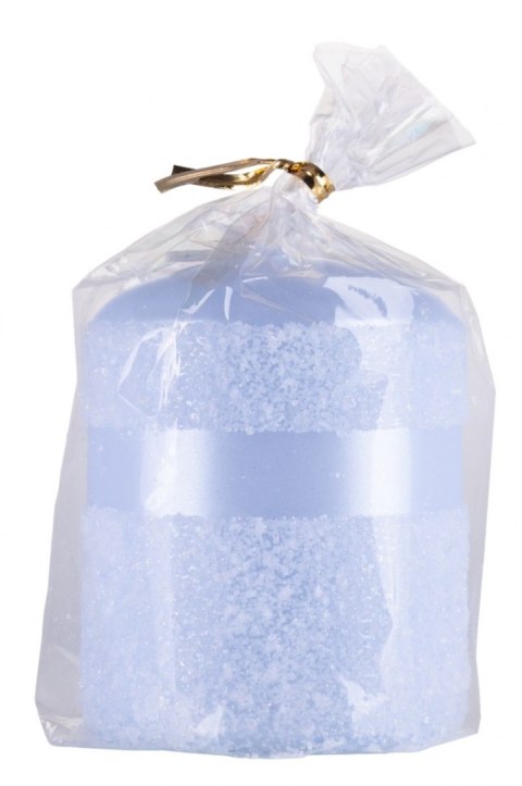 Świeca słupek DONAU HOME Milo, 70x90mm, błękit perła