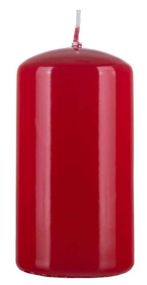 Świeca słupek DONAU HOME Standard Gloss, 60x115mm, czerwony